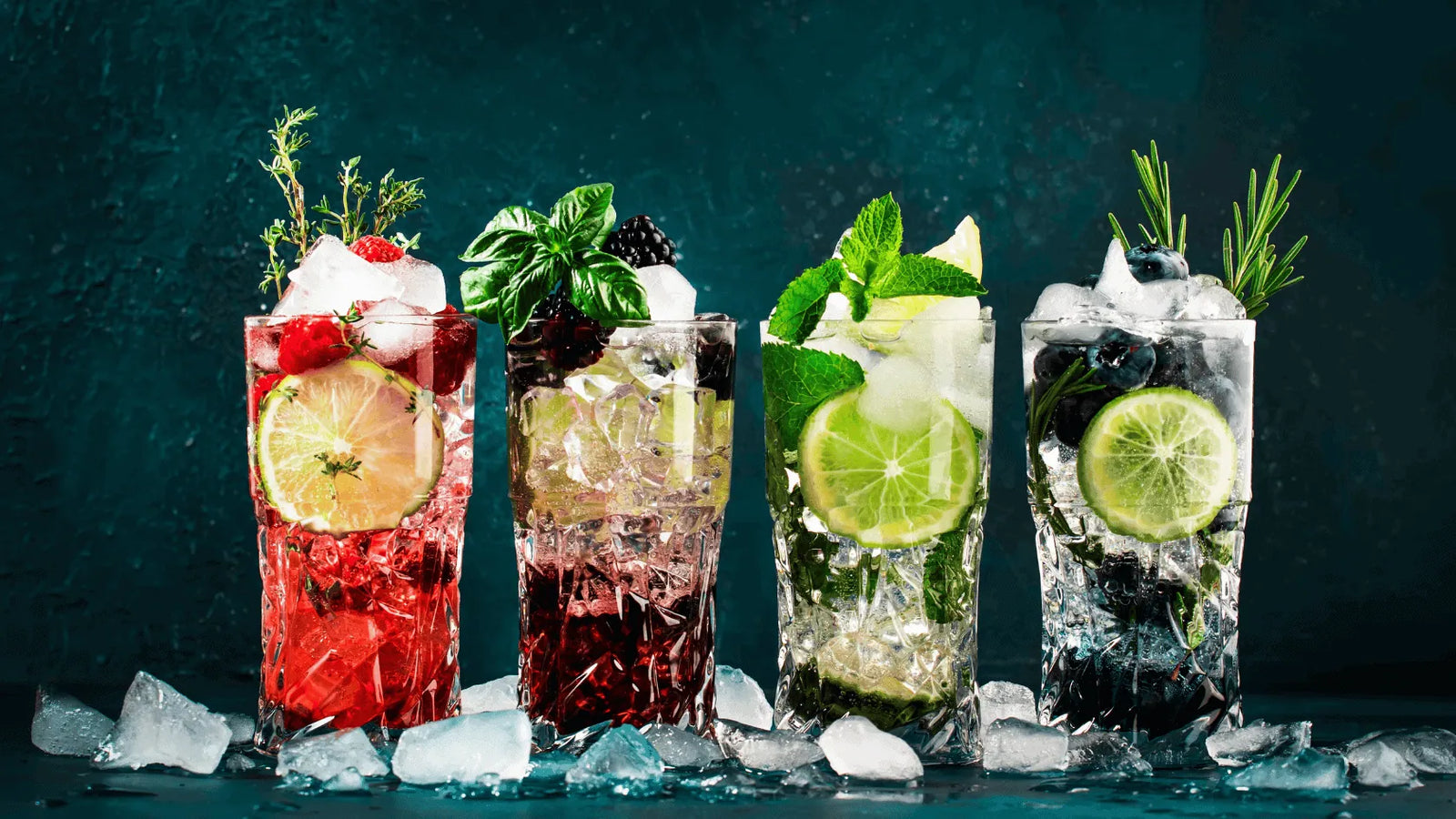 4 functional drinks in different colours Apotheka Herbal