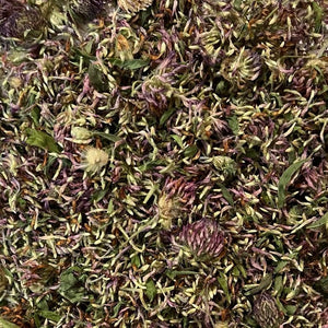 organic dried red clover buds